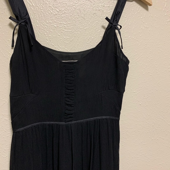 Anthropologie Deletta black 100% silk dress - Picture 3 of 5